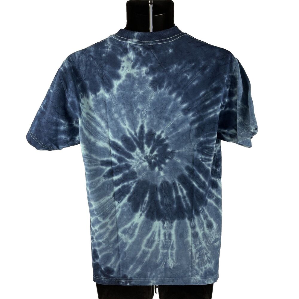 New Men’s Primitive World Tour Blue Tie Dye T-Shirt Sz S NWT Skateboarding - Picture 3 of 6